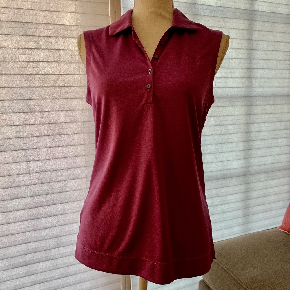 Purple Puma Golf Sleeveless Polo M